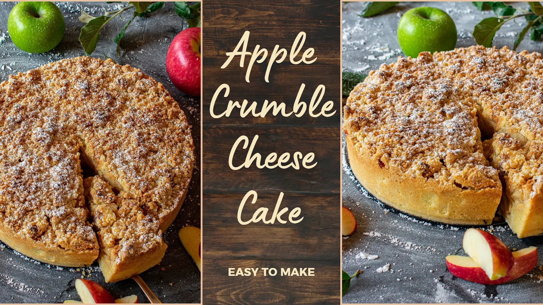 Apple Crumble Cheesecake